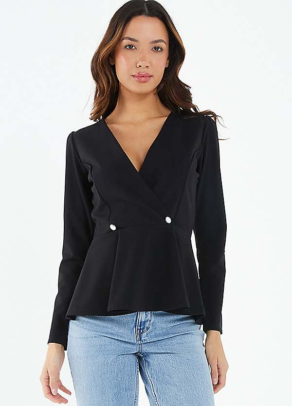 Quiz black clearance blazer