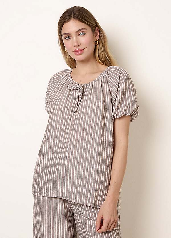 Quiz Cream Knit Square Neck Puff Long Sleeve Bodysuit | Freemans