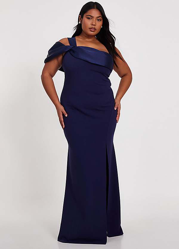 quiz off the shoulder dress Quiz Black Off Shoulder Ruched Maxi Dress