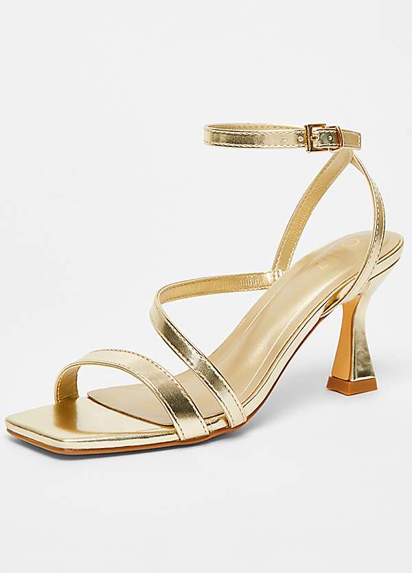 quiz rose gold shoes