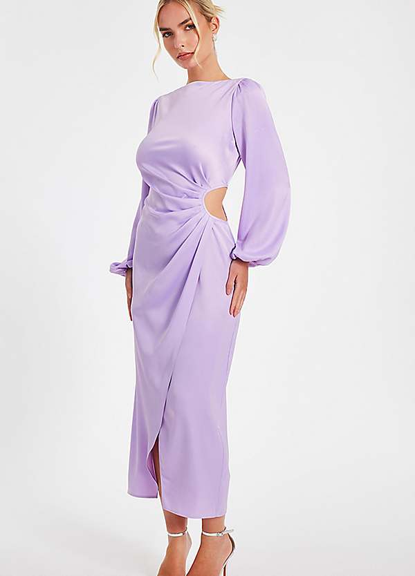 long sleeve beautiful party dresses for ladies Ever-Pretty V-Neckline Long Sleeve Chiffon Formal Mother of the Bride Dress