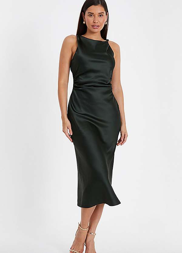 quiz satin dress Satin Dress Quiz Cold Shoulder Dress Quiz Women's Satin Ombre Cold Shoulder Midi Dress