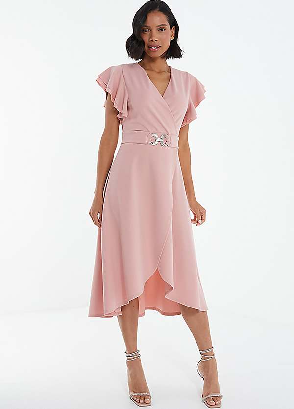 Quiz blush dress hotsell