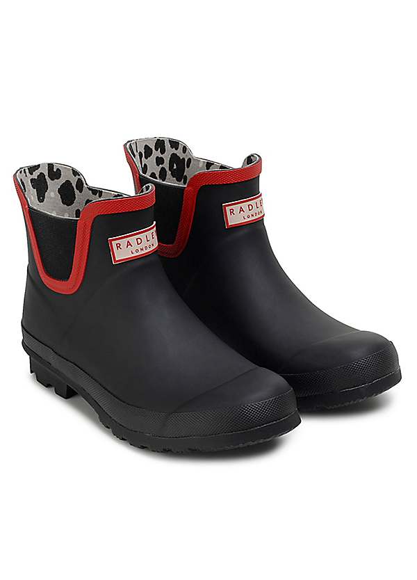 Radley London Black Alba Place Alba Lo Low Wellingtons Freemans