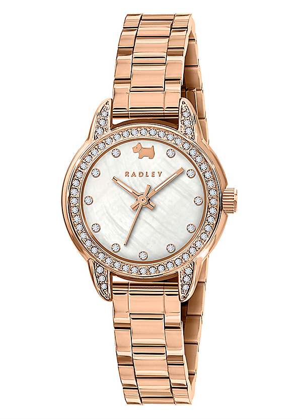 Radley London Rose Gold Plated Stone Set Bracelet Watch