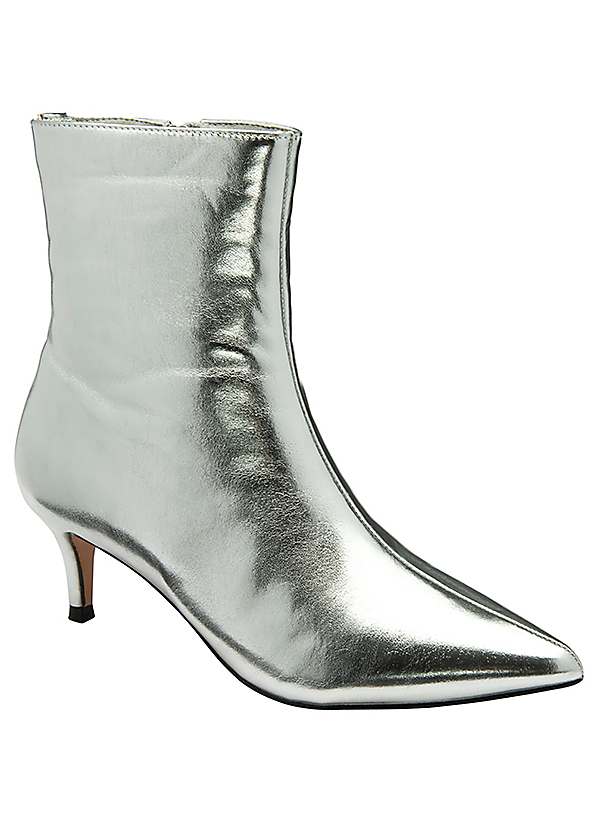 Ravel Currans Silver Ladies Ankle Boots Freemans