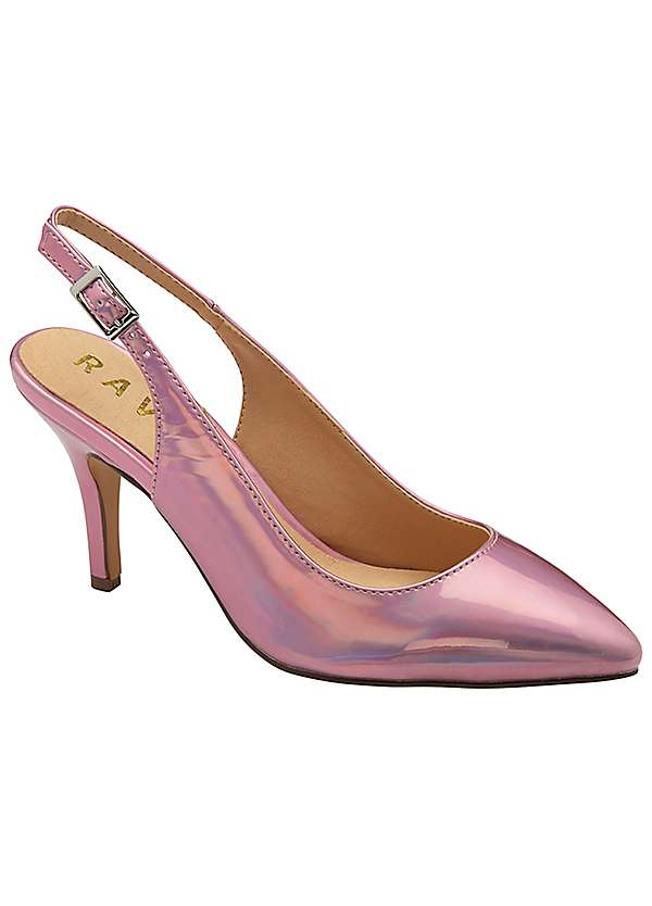 Ravel Iridescent Kavan Heeled Court Shoes Freemans