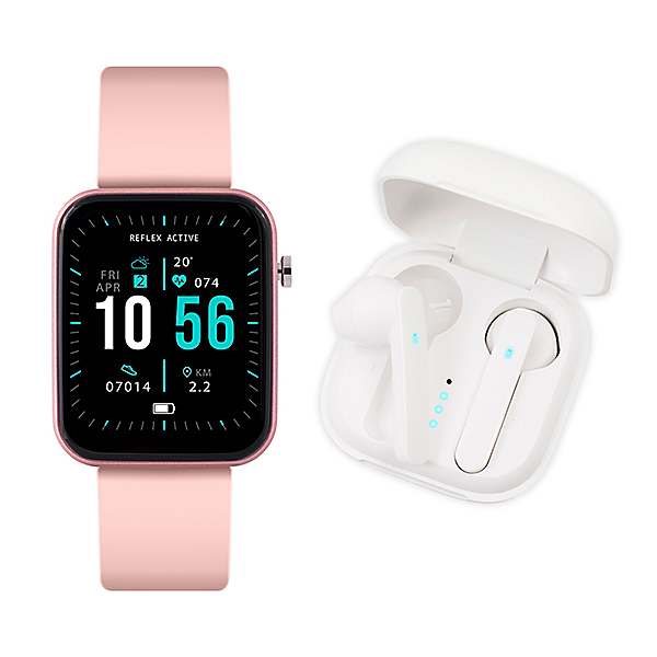 Reflex active smart discount watch nude pink strap