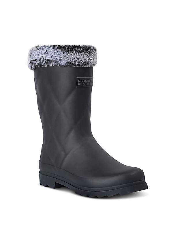 Regatta Women's Luxley Mid Black Wellies Freemans