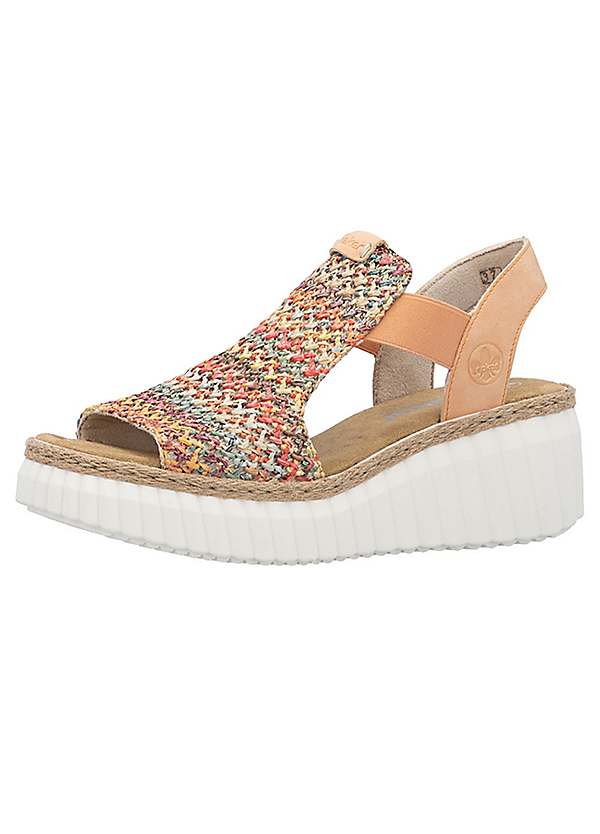 Rieker 69172-92 Multi Woven Sandals Freemans