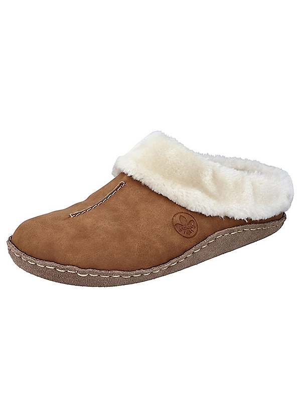 Fur trim online slippers