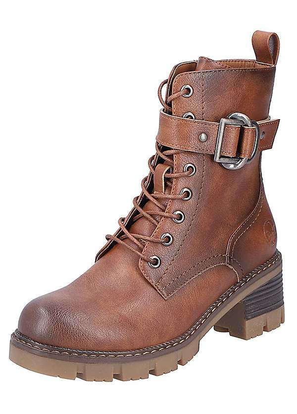 Rieker Lace Up Ankle Boots Freemans