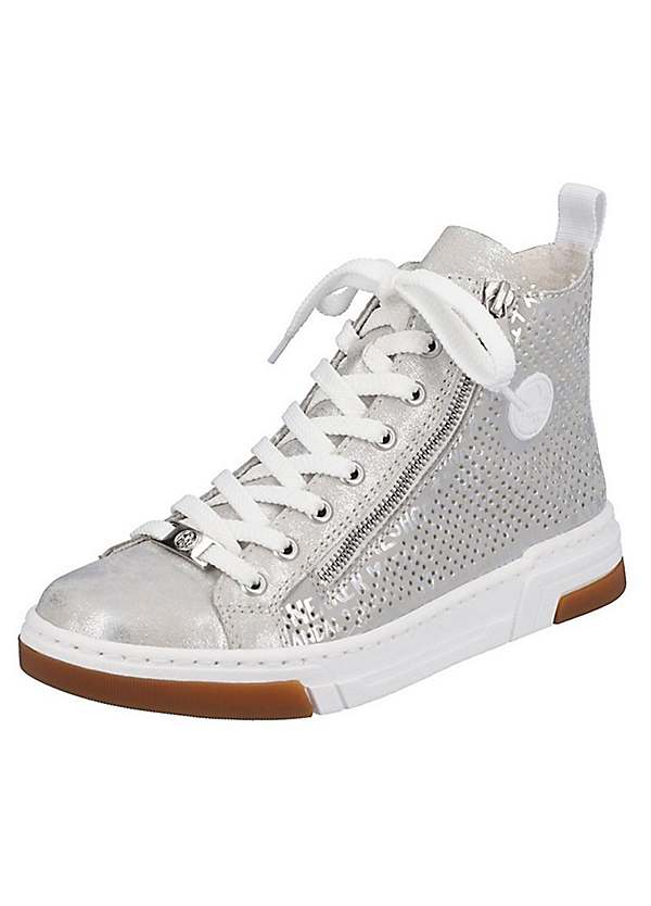 Rieker Metallic Print High-Top Trainers | Freemans Rieker Metallic Print High-Top Trainers | Freemans