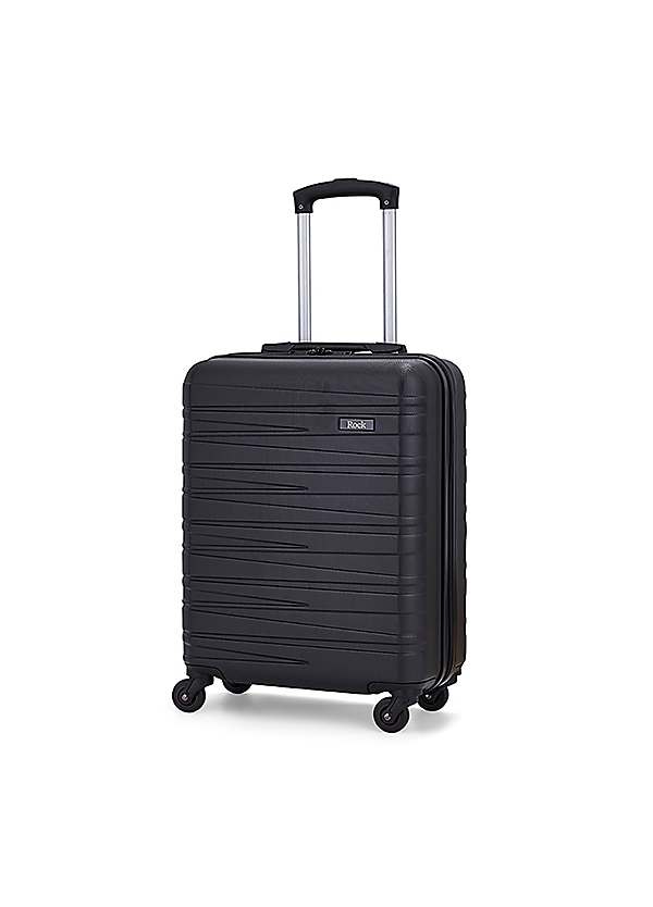 Small black hard suitcase discount