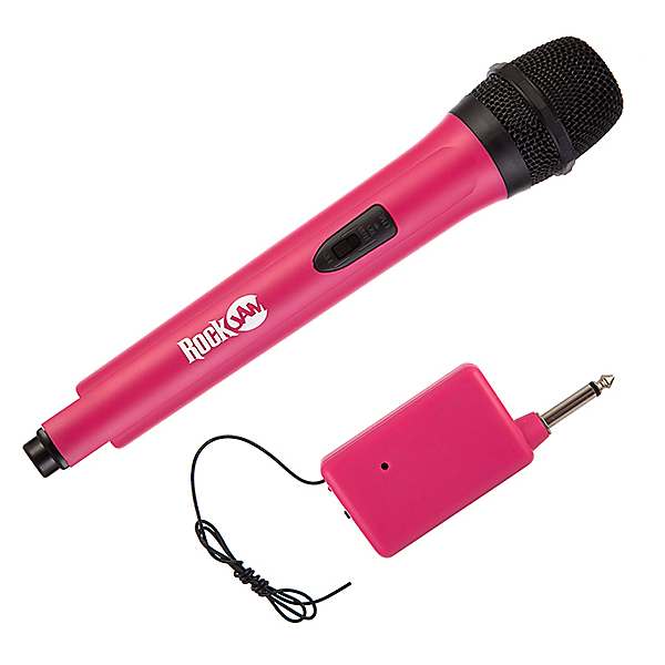 RockJam High Fidelity Wireless Microphone for Karaoke Pink