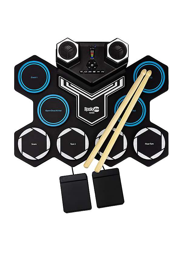RockJam Roll Up Drum Kit with Bluetooth Freemans