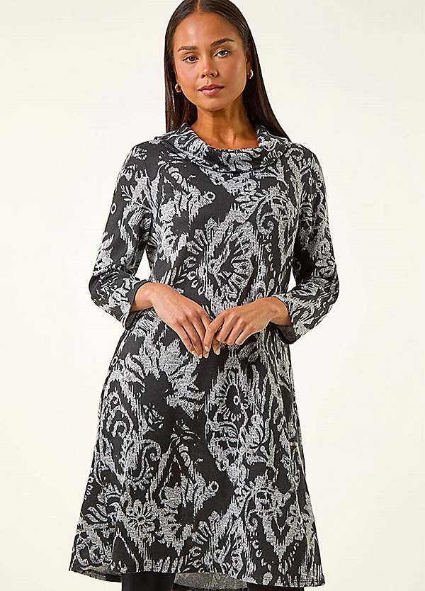 knit dress aus Beige Knit Dress main image 0