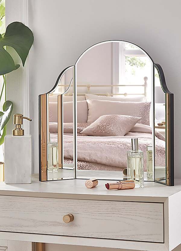 Rose Gold Dressing Table Mirror