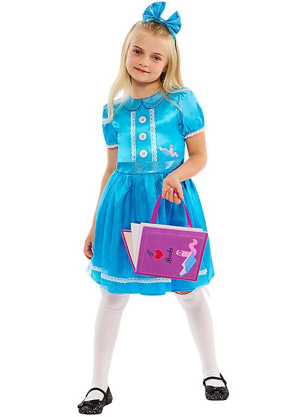 Tilda the Bookworm Costume Blue Dress for Girls