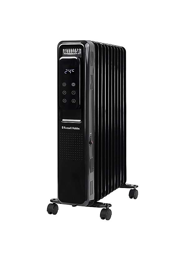 Russell Hobbs Black Digital Touch Control 11 Fin Oil Filled