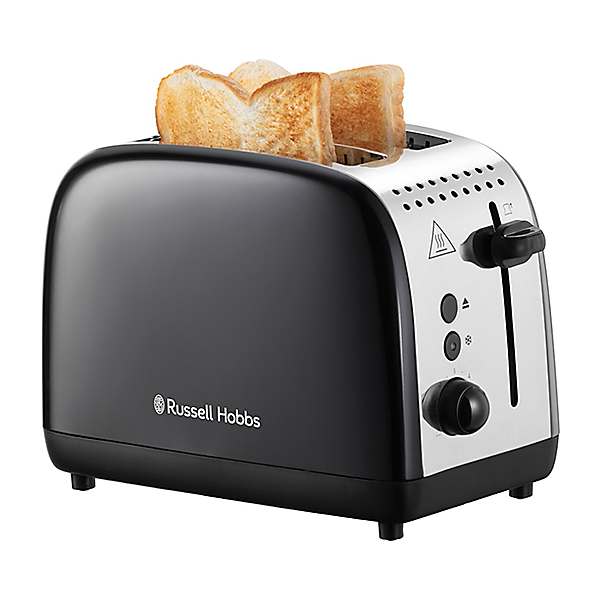 Russell Hobbs Black Groove Toaster 2 Slice 26390