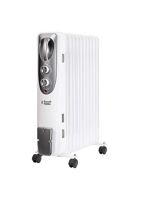 Russell Hobbs White Oil Filled Radiator-9 Fin Freemans