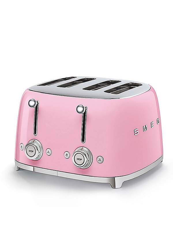 SMEG TSF03PKUK Slice Toaster Pastel Pink Freemans