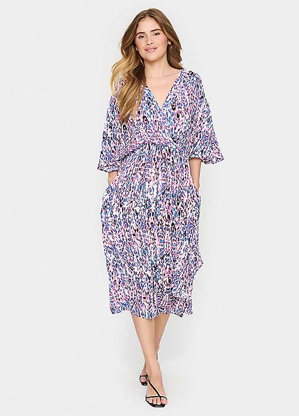Saint Tropez Everley Half Sleeve Wrap Dress | Freemans