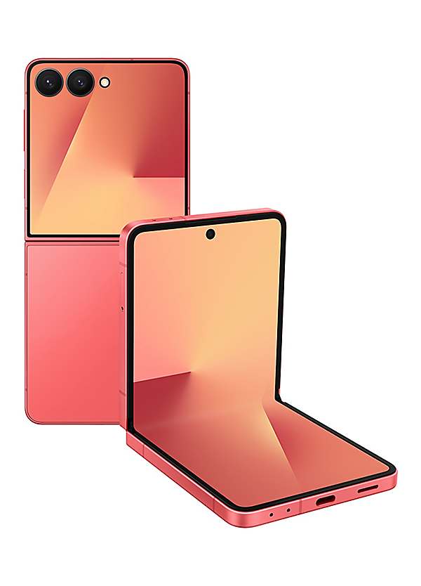 Samsung SIM Free Galaxy Flip7 512GB Mobile Phone - Coral Red