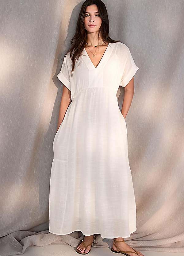 empire waist wedding guest dresses Ever-Pretty Inclusive Plus Size Lace Midi Dress with Flutter Sleeves for Mothers of the Bride