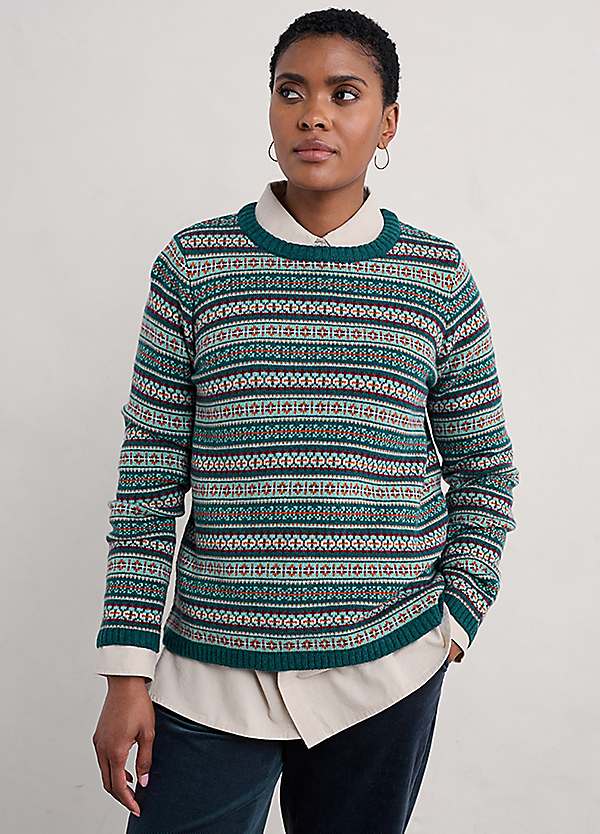 Grey fair isle jumper best sale