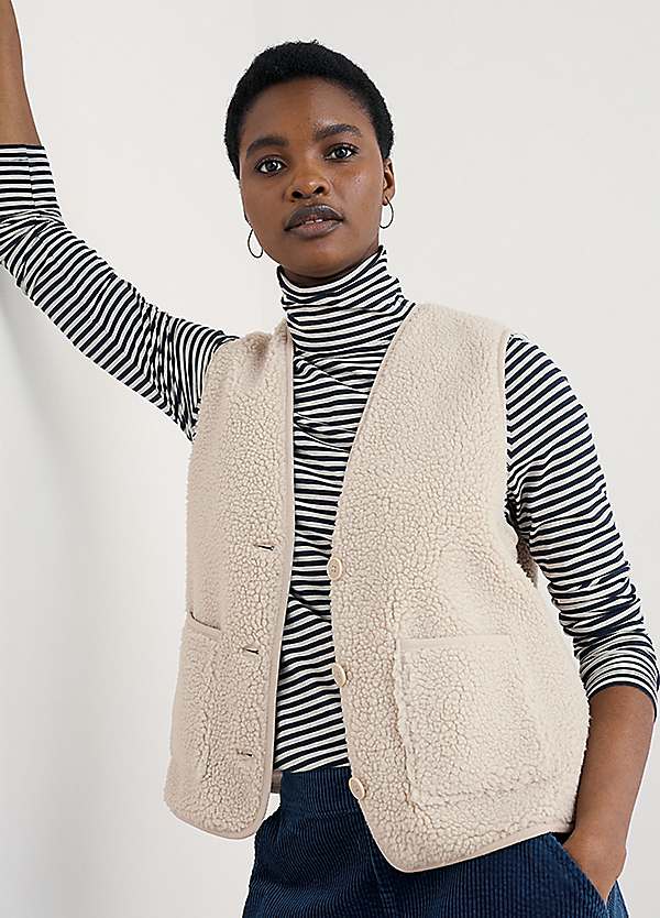 Seasalt Cornwall Natural Well Wisher Gilet | Freemans