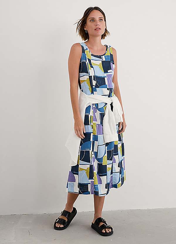 sea salt ladies dresses Seasalt Cornwall Sleeveless Grass Wave Linen Dress seasalt cornwall uk