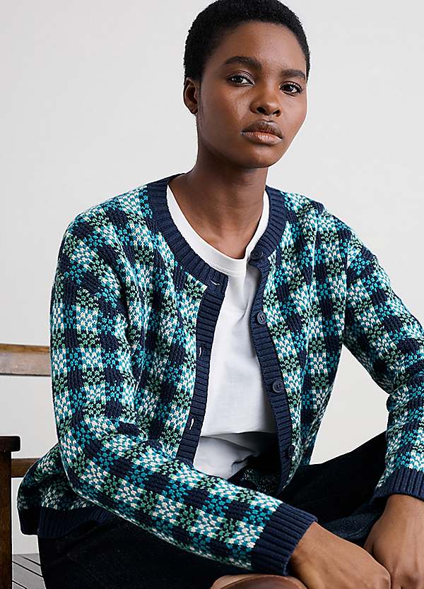 Seasalt Cornwall Teal Kensa Cardigan | Freemans