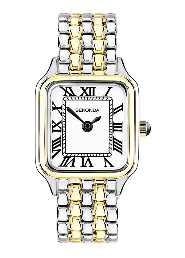 Sekonda Monica Ladies Classic Two Tone Alloy Bracelet with White
