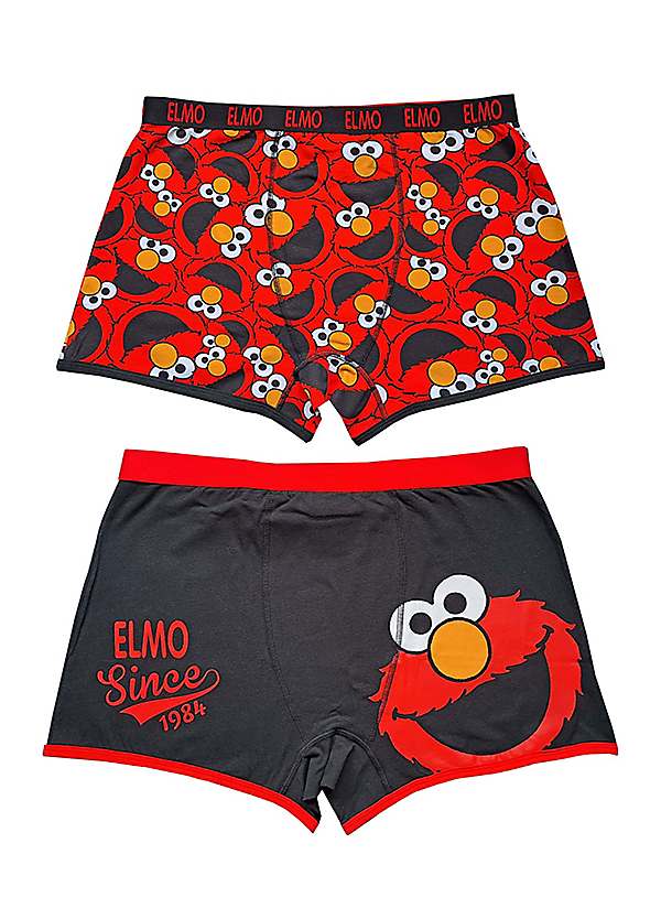 Sesame Street Mens Elmo 2Pk Boxer Short