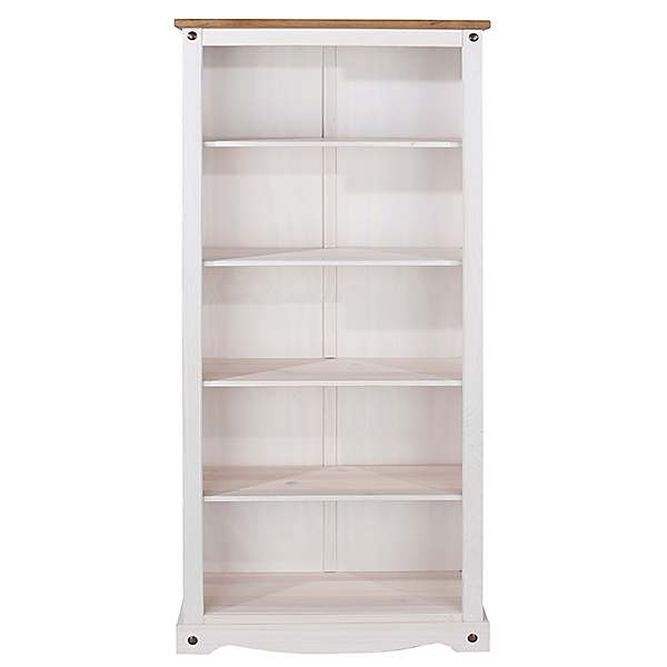 White and deals pine bookcase