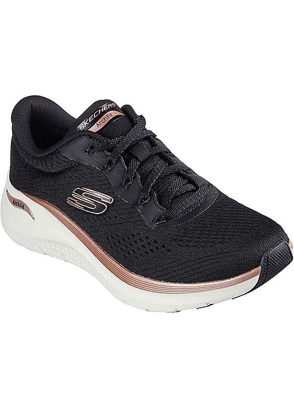 Discount Skechers Skechers Flex Appeal Black Leather Skechers