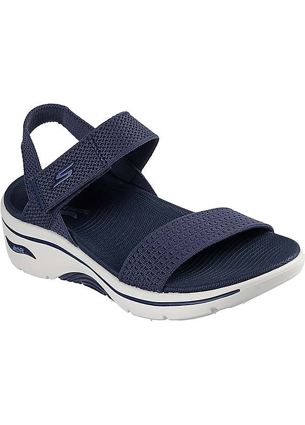 Skechers Blue Go Walk Arch Fit Sandals Freemans