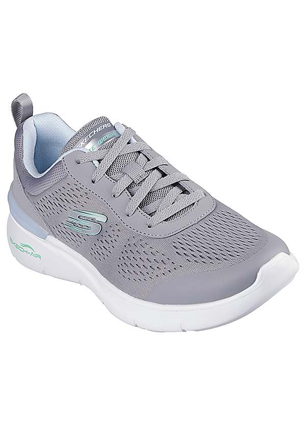 Skechers Grey Blue Skech Air 2.0 Trainers