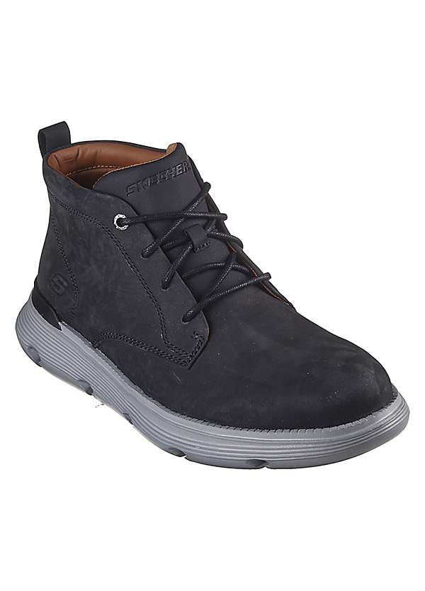 Skechers Men's Black Garza Fontaine Boots Freemans - Main Image