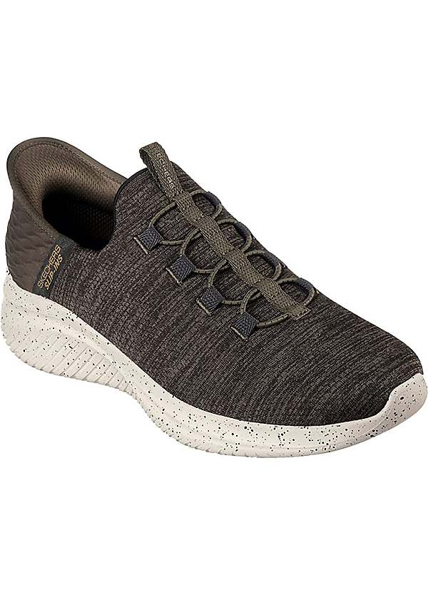 Skechers Mens Green Ultra Flex 3.0 Right Away Trainers