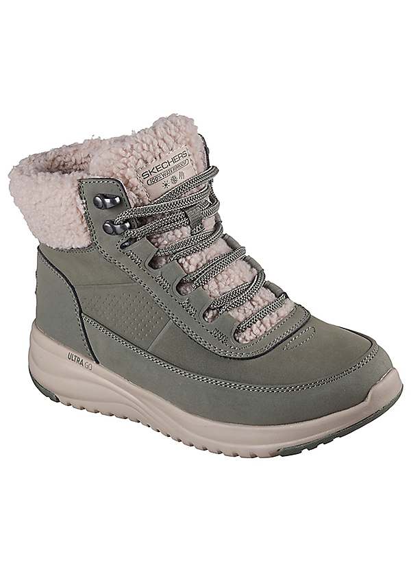 Skechers grey boots online