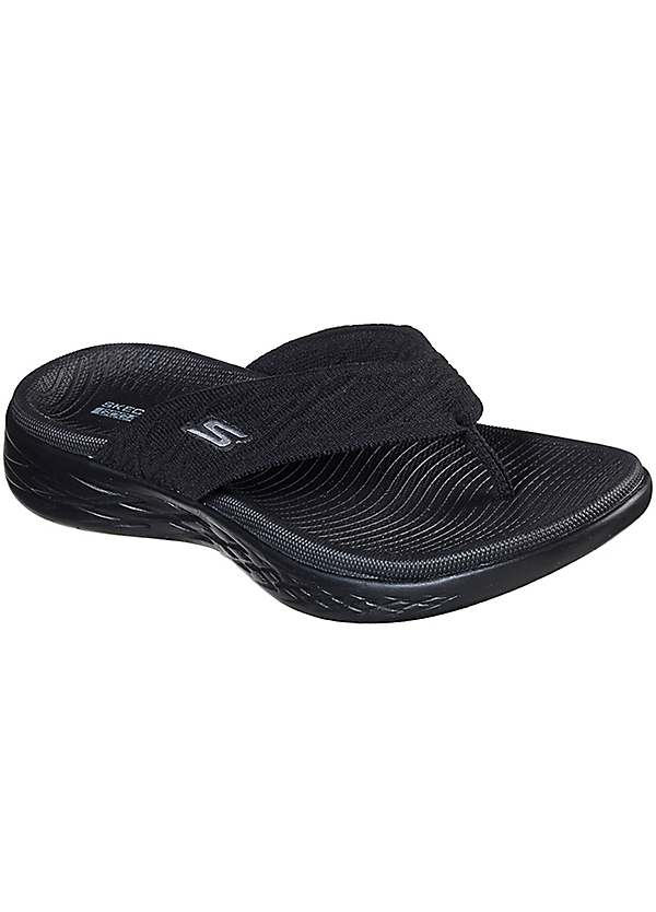 Skechers best sale thong sandals