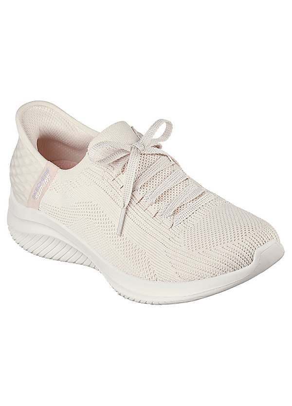 Skechers beige ultra 2024 flex statements trainers