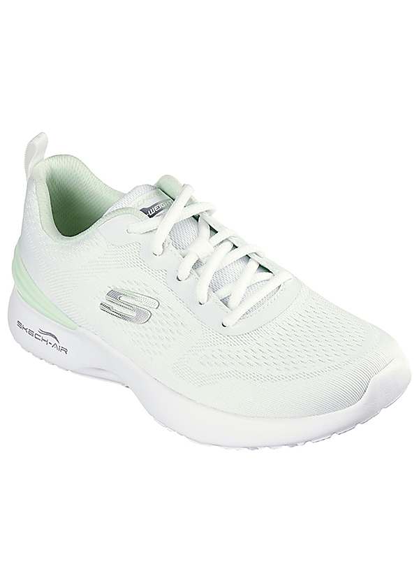 Skechers White Skech Air Dynamight New Step Trainers