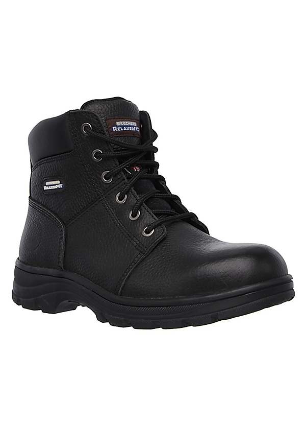Skechers Work Relaxed Fit Mens Black Workshire Steel Safety Toe