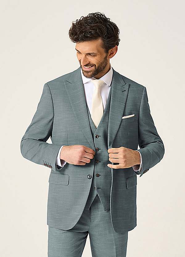 Skopes Elio Sage Green Tailored Fit Suit Jacket | Freemans Skopes Elio Sage Green Tailored Fit Suit Jacket | Freemans