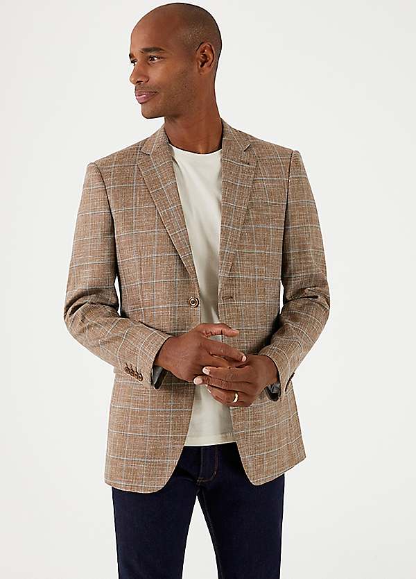 Anello Tailored Suit Grey Check