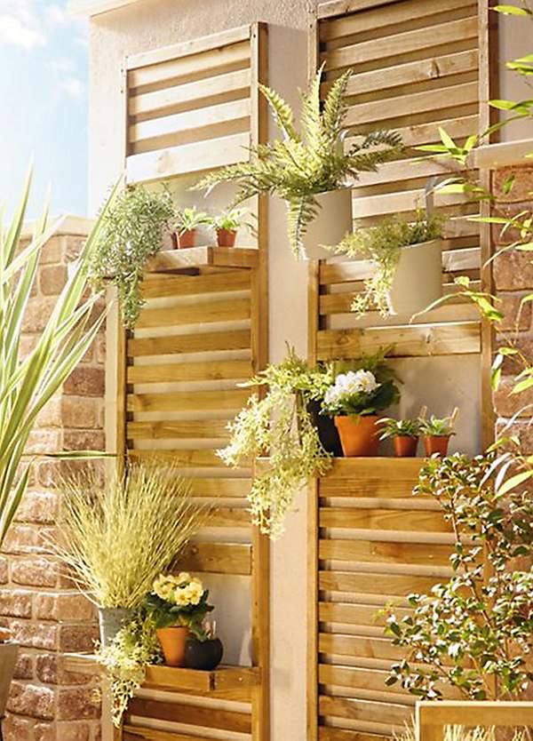 Slatted Wall Planter 1 Shelf | Freemans